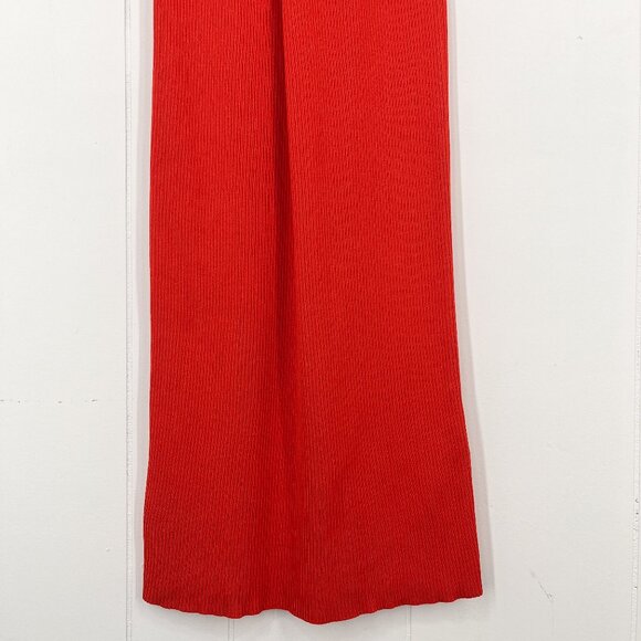 Boss by Hugo Boss Famelina Ribbed Cutout Bodycon Dress Thick Knit Size XS Orange - Picture 7 of 15